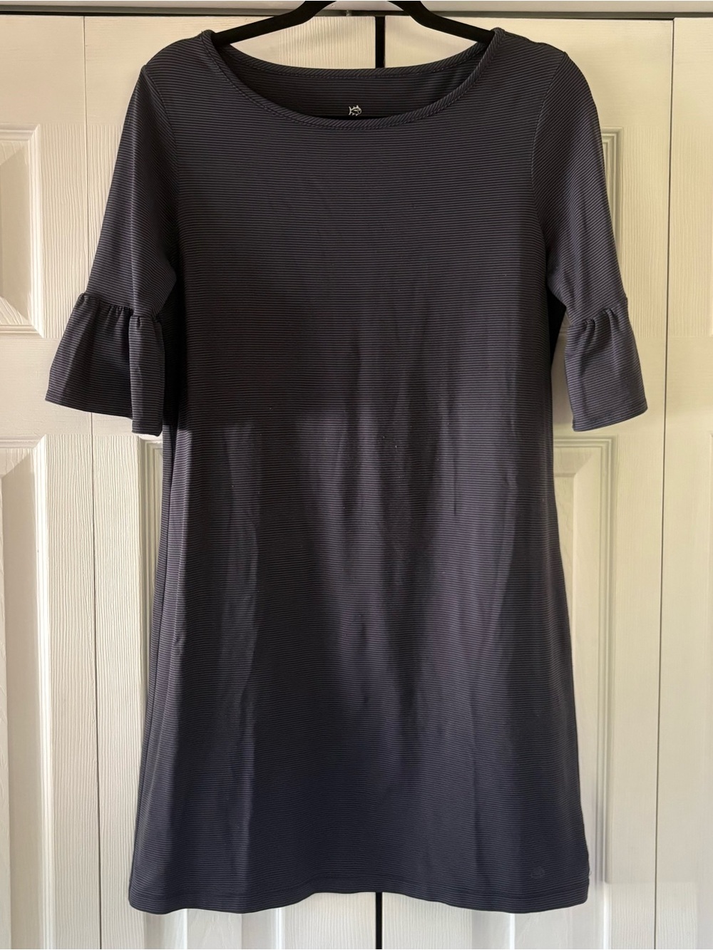 Southern Tide Striped Women’s Dress with Ruffle Short Sleeve, Size S